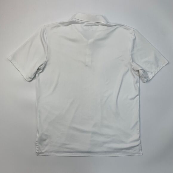 Adidas Polo Shirt Mens M Medium White Short Sleeve Quick Drying Performance Golf - Picture 8 of 15